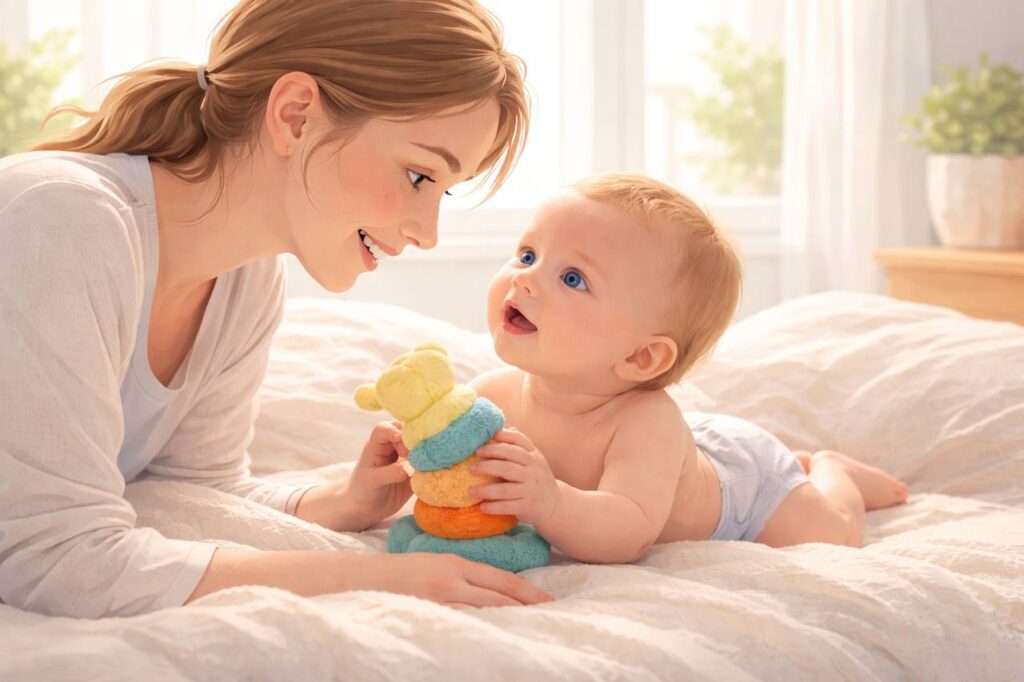 Младенец до одного года с мамой дома